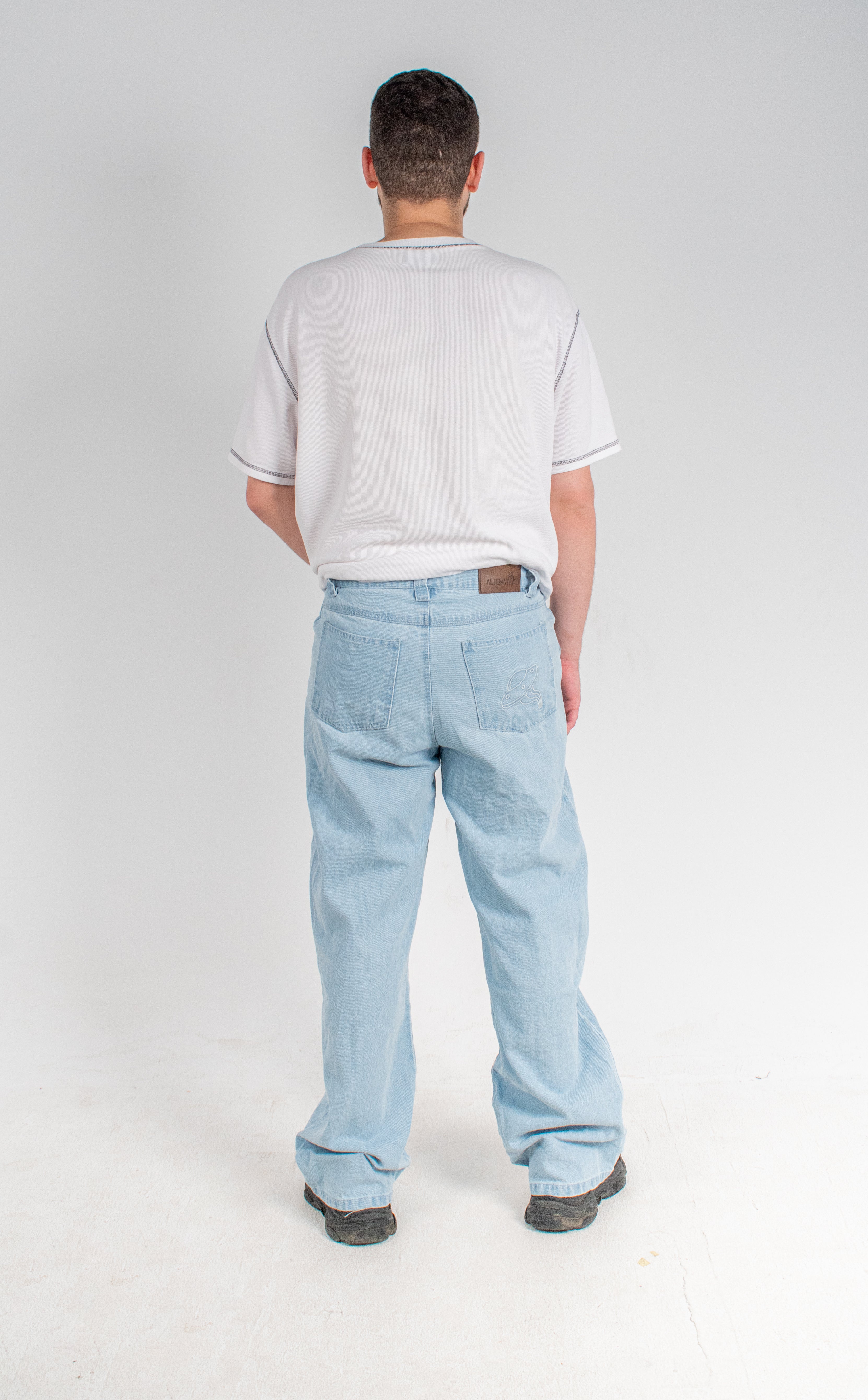 Alienated-icefade washed denim