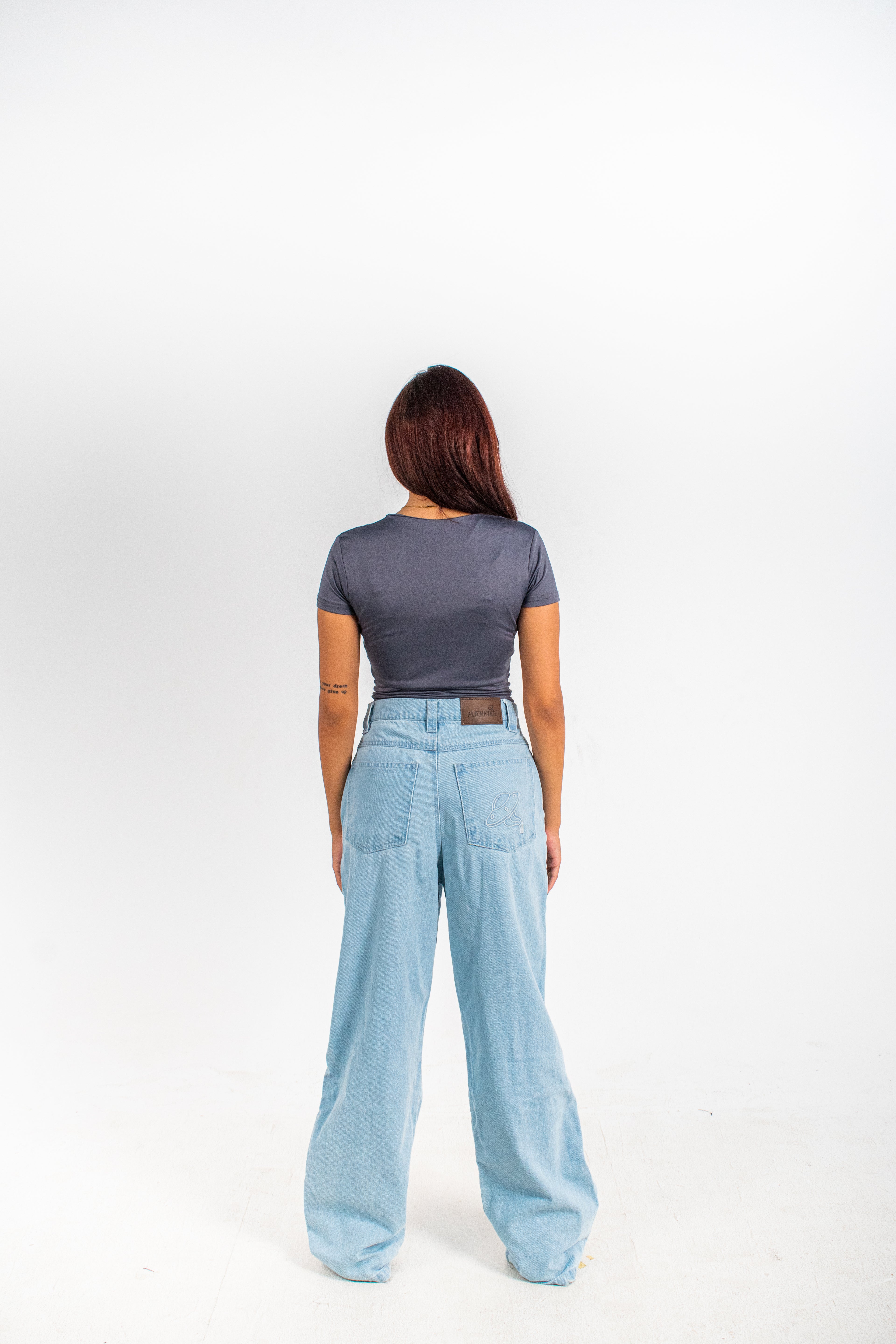 Alienated-icefade washed denim