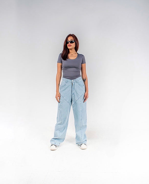 Alienated-icefade washed denim