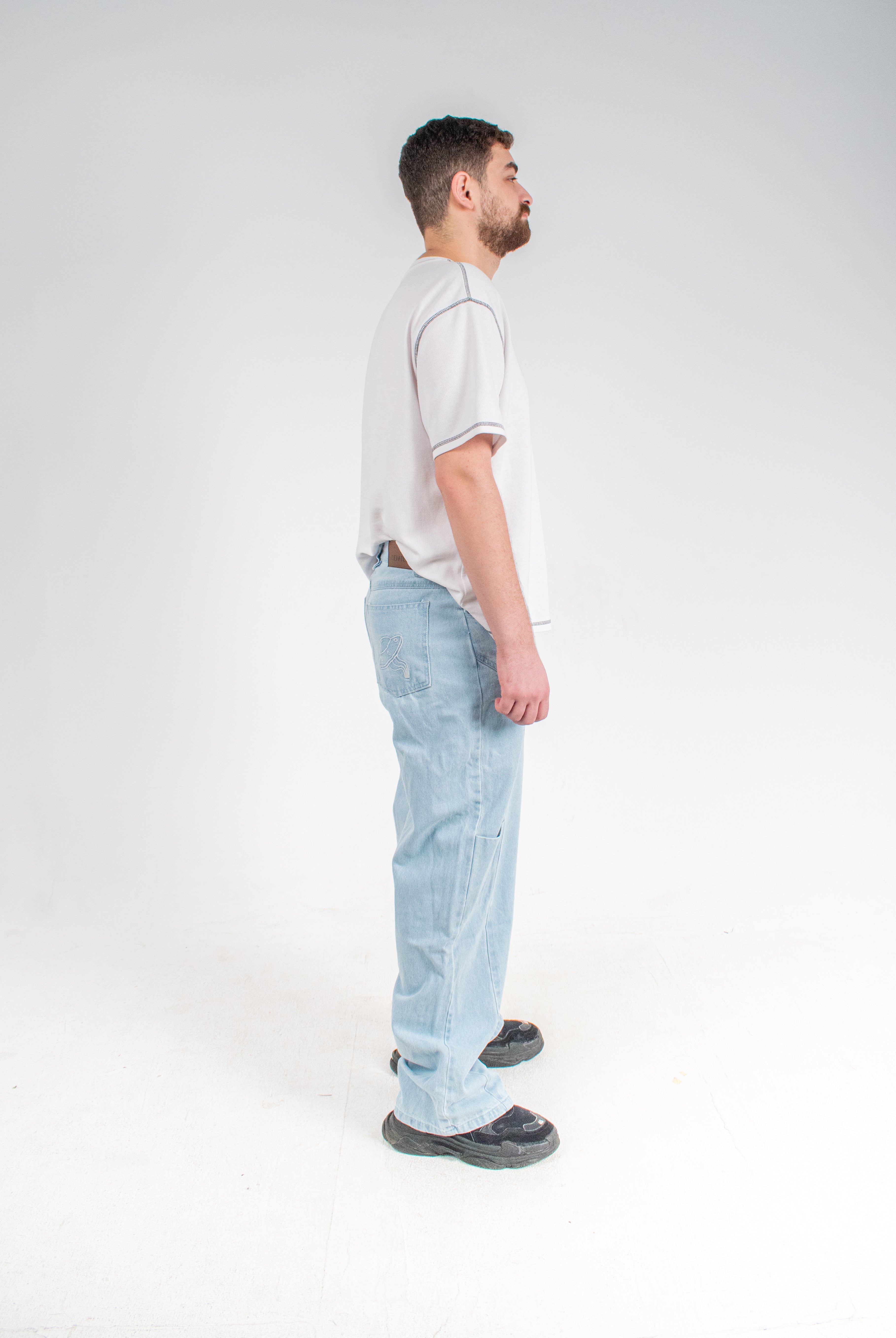 Alienated-icefade washed denim