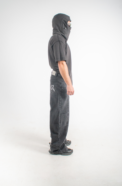 Alienated-blackout washed denim