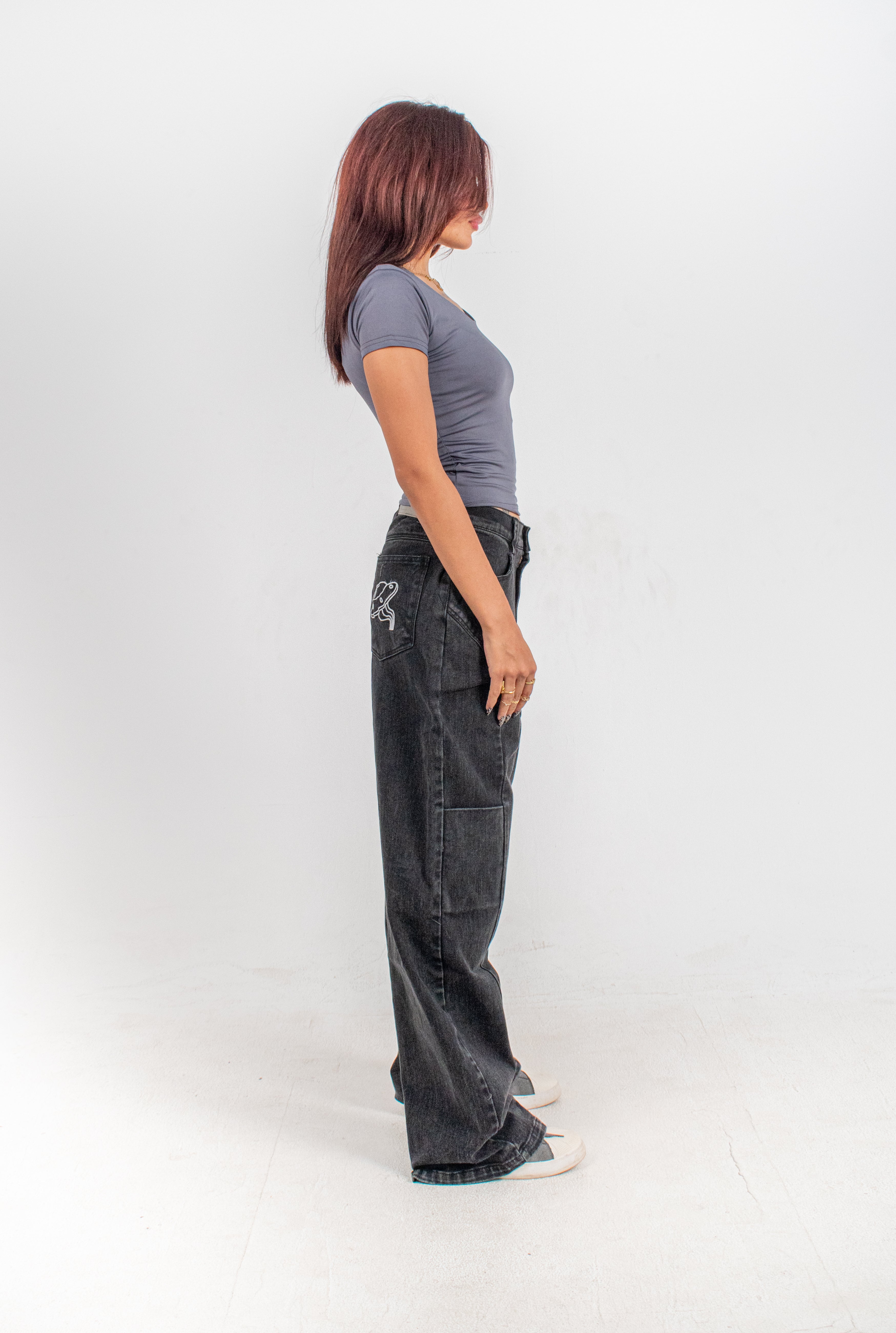 Alienated-blackout washed denim